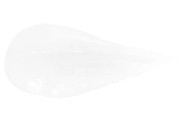 Мазок Жирного Плавильного Крема Белом Фоне — стоковое фото