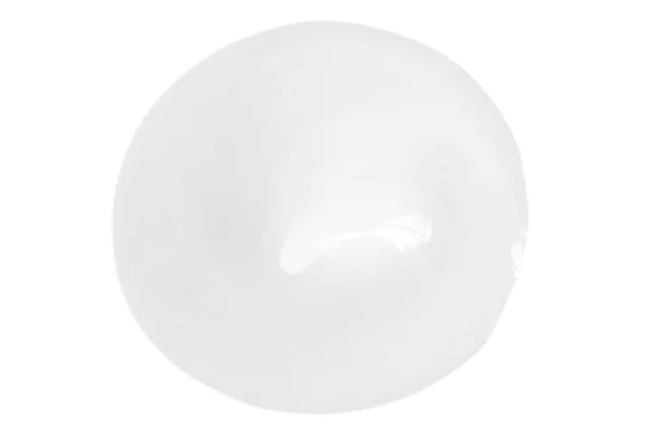 Yağlı Eritme Kremi Lekesi Beyaz Bir Arkaplanda — Stok fotoğraf