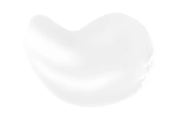 Una Macchia Grasso Crema Sfondo Bianco — Foto Stock