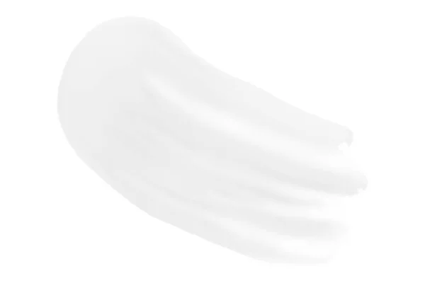 Una Macchia Grasso Crema Sfondo Bianco — Foto Stock