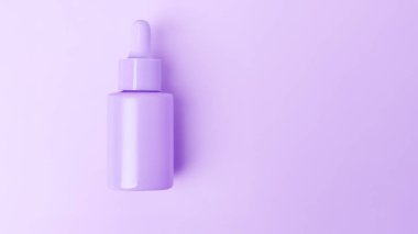 Mor arkaplanda kozmetik kavanoz