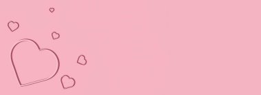 Pink hearts on a pink background. Card. Valentine's Day. Love. Image of a heart. Hearts. many hearts