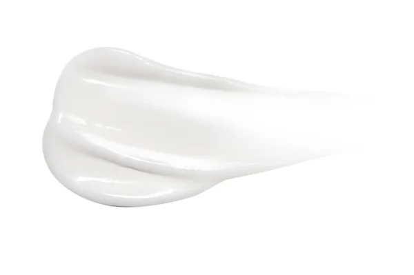 Smear Cream White Background — Stock Photo, Image