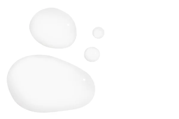 Мазок Капля Чистый Гель Сыворотка Белом Фоне — стоковое фото