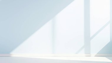 Güzel gölgeleri ve röfleleri olan bir duvar. boş arkaplan Boşluğu kopyala.