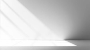 Güzel gölgeleri ve röfleleri olan bir duvar. boş arkaplan Boşluğu kopyala.