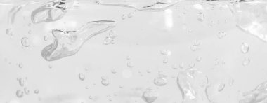 şeffaf kozmetik veya tıbbi jel yakın çekim