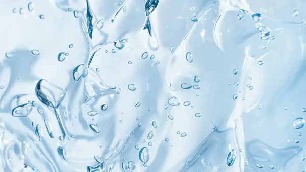 Kabarcıklarla şeffaf jel yakın plan