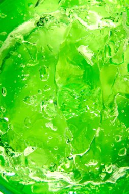 Aloe Vera ile yeşil jel yakın plan.