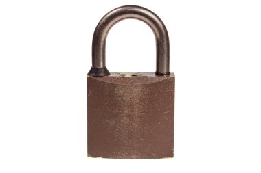 Boş arkaplanda kahverengi eski kale