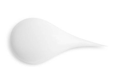 Boş arkaplanda beyaz krema kokusu