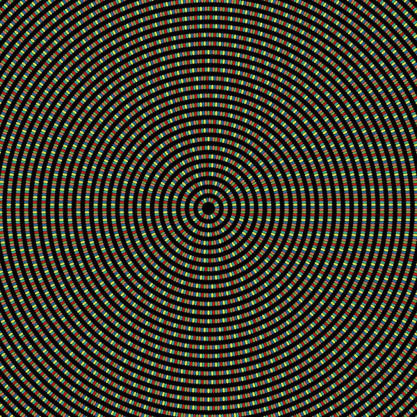 Perlé Motif Cercles Concentriques Sur Fond Noir — Image vectorielle