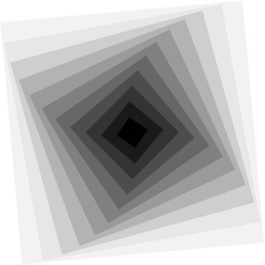 beyaz gri siyah eşmerkezli kareler optik tasarım