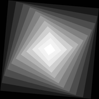 siyah gri konsantre kareler optik tasarım