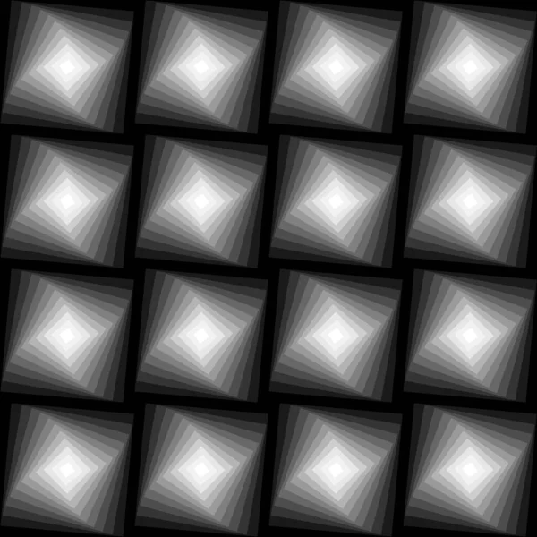 无缝同心正方形光学图案 — 图库矢量图片
