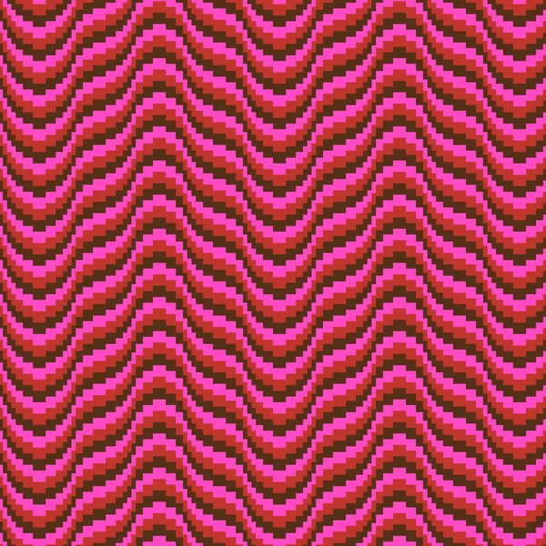 Баржелло Хвиляста Вишивка Візерунок Рожево Коричневий — стоковий вектор