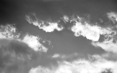 Storm clouds, black and white photograph of a storm cumulus ninbo,