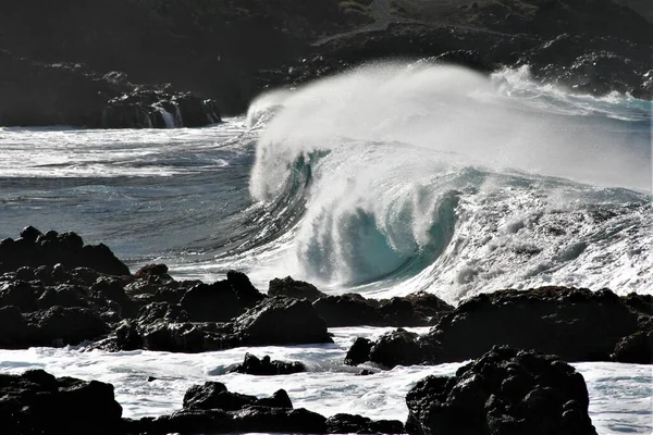 Fotografie Vln Vln Pobřeží Tenerife — Stock fotografie