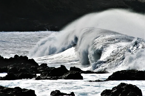 Fotografie Vln Vln Pobřeží Tenerife — Stock fotografie