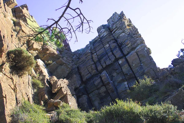 Der Versteinerte Wald Von San Andrs Teixido Naturparadies Einzigartige Felsformationen — Stockfoto