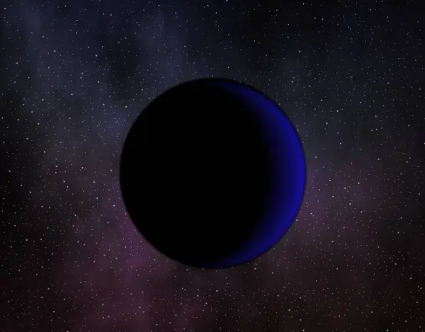 海王星の日の出 夜明け ディフューザーフィルター 概念を開始したときに惑星海王星のエミュレーションを示す宇宙イラスト — ストック写真