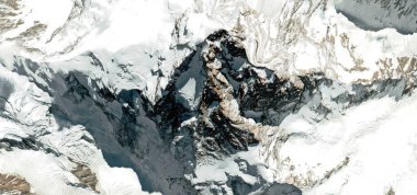 Donmuş çatı, dünyanın donmuş bölgelerinin havadan çekilmiş fotoğrafları, soyut doğalcılık..