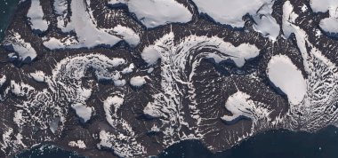  Gemi enkazının kalıntıları, yeryüzünün donmuş bölgelerinin soyut fotoğrafları, soyut doğalcılık..