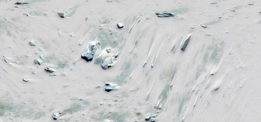 Avalanche, yeryüzünün donmuş bölgelerinin soyut fotoğrafları, soyut doğalcılık..