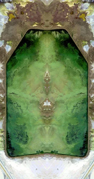 Гроб Земли Абстрактная Симметричная Фотография Пустынь Сша Воздуха Концептуальная Фотография — стоковое фото