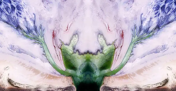 Фотосинтез Абстрактная Симметричная Фотография Пустынь Сша Воздуха Концептуальная Фотография Диффузный — стоковое фото