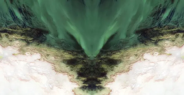 Монстр Ревности Абстрактная Симметричная Фотография Пустынь Сша Воздуха Концептуальная Фотография — стоковое фото