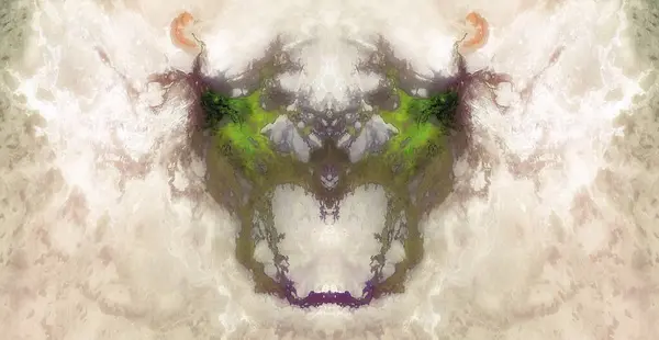 Монстр Ревности Абстрактная Симметричная Фотография Пустынь Сша Воздуха Концептуальная Фотография — стоковое фото
