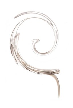 Road Runner, beyaz arkaplandaki bulanık duman şekillerinin soyut fotoğrafı..