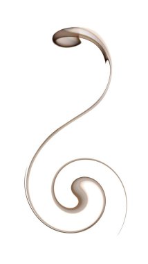 Gece lambası, beyaz arka planda bulanık duman şekillerinin sanat soyut fotoğrafı..