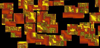 Metalik Afrika renkleri, hacimler, parlak, saten kumaşlar.,