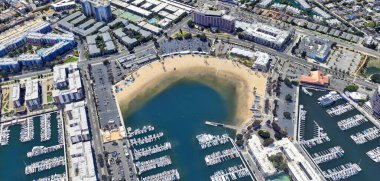  Suyu istila etmek, doğa üzerindeki çevresel etki üzerine fotoğrafçılık ve insan varlığının ABD manzarası, havadan,    