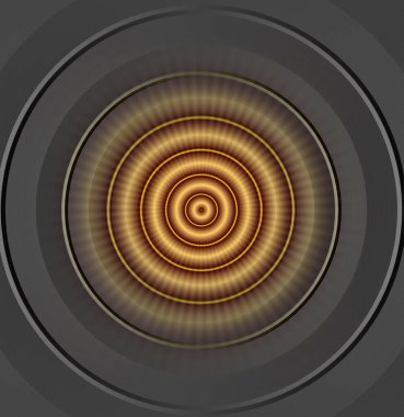 Meditasyon için mandala, iç diyalogu durdurmak, farklı tonsal seviyelere sahip dairesel soyut bileşim,