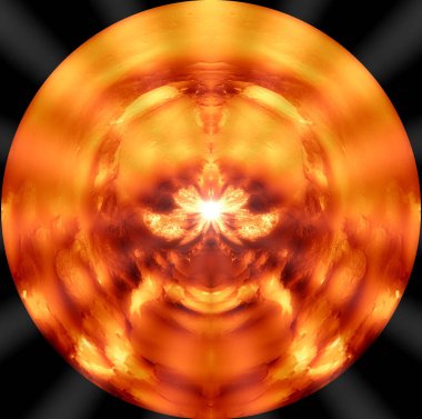 Doğal arka planın mandala 'sı, iç ışık, doğal benlik, meditasyon için mandala, iç diyaloğun durması, dairesel soyut kompozisyon