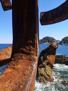 San Sebastian rüzgâr tarağının fotoğrafı.,