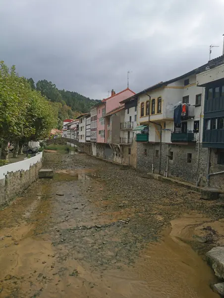 stock image Promotional photography of the Basque village of Ea, a fishing village and tourist destination, Vizcaya, Euzkadi, Spain,