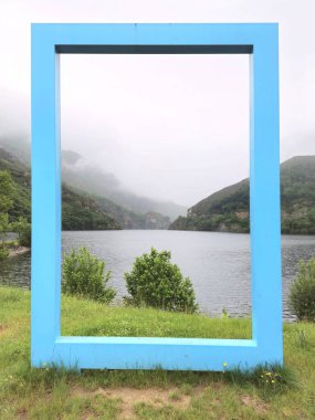 Manzara anıtı, Rioseco rezervuarı, Redes Doğal Parkı, Asturias, İspanya