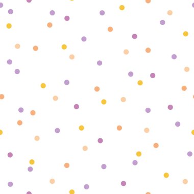 Polka noktasız desen. Güzel vektör arkaplanı. Baskı, tekstil, kumaş dokusu.