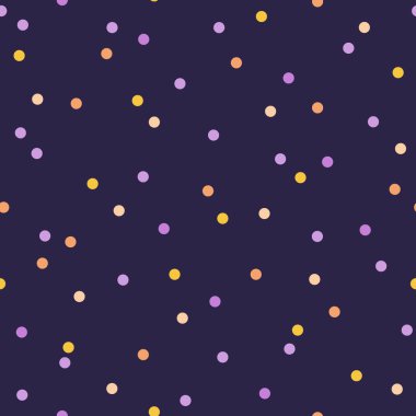 Polka noktasız desen. Vektör arkaplanı. Baskı, tekstil, kumaş, ambalaj için doku.