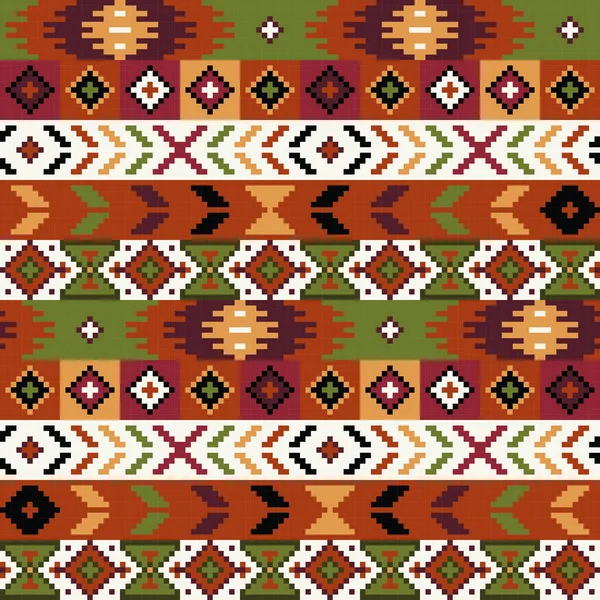 Ukrainian Carpet Seamless Pattern Carpathian Ornament — Stock Vector