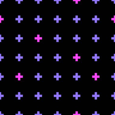 Siyah arka planda pürüzsüz kesişme izleri var. Yazdırma için vektör dokusu.