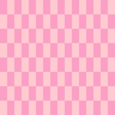 Soyut, pürüzsüz desen. Retro kontrollü pembe arka plan. Baskı, tekstil ve kumaş için vektör dokusu.