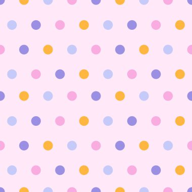 Güzel, pürüzsüz bir desen. Vektör noktaları arka plan. Puantiyeli. Baskı, tekstil, kumaş dokusu.