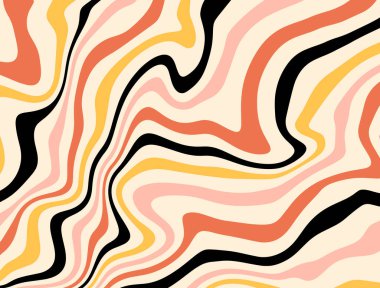 Soyut, modaya uygun bir arka plan. Duvar dekoru. Moda çizgi film tarzında vektör illüstrasyonu. İşlem sanatı.