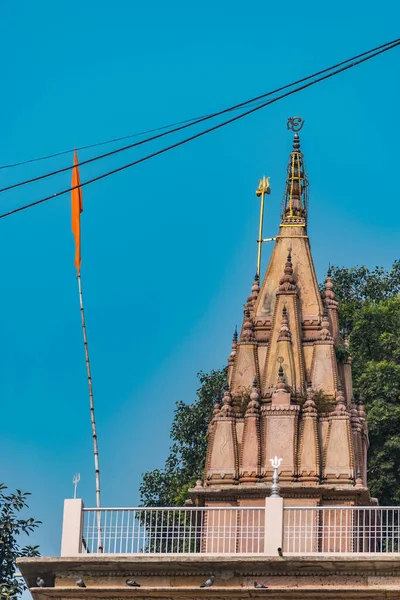 Dettagli Architettonici Negli Edifici Che Visita Nella Città Varanasi — Foto Stock