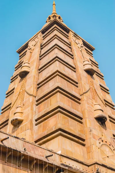 Architectonische Details Gebouwen Die Men Bezoekt Stad Varanasi — Stockfoto